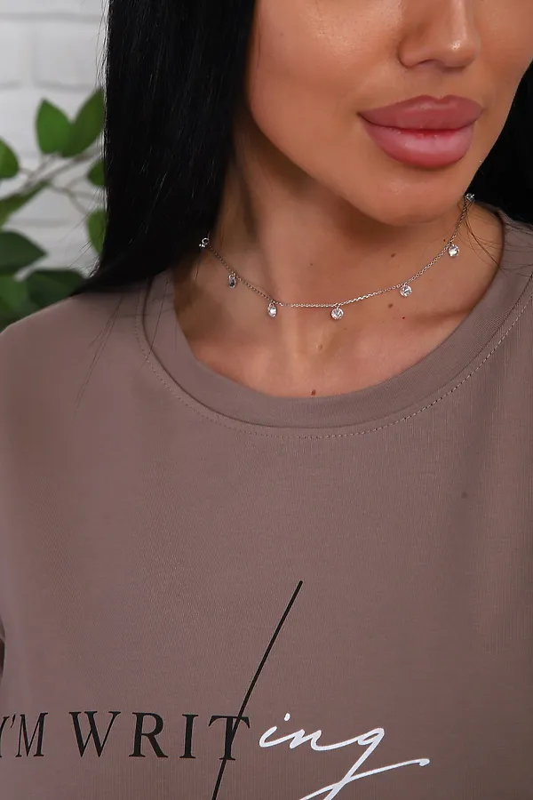 Костюм с шортами 1107 НАТАЛИ, коричневый - фото 2