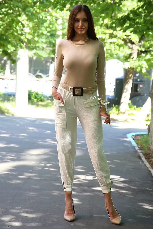 Брюки 3497 НАТАЛИ, бежевый - фото 2