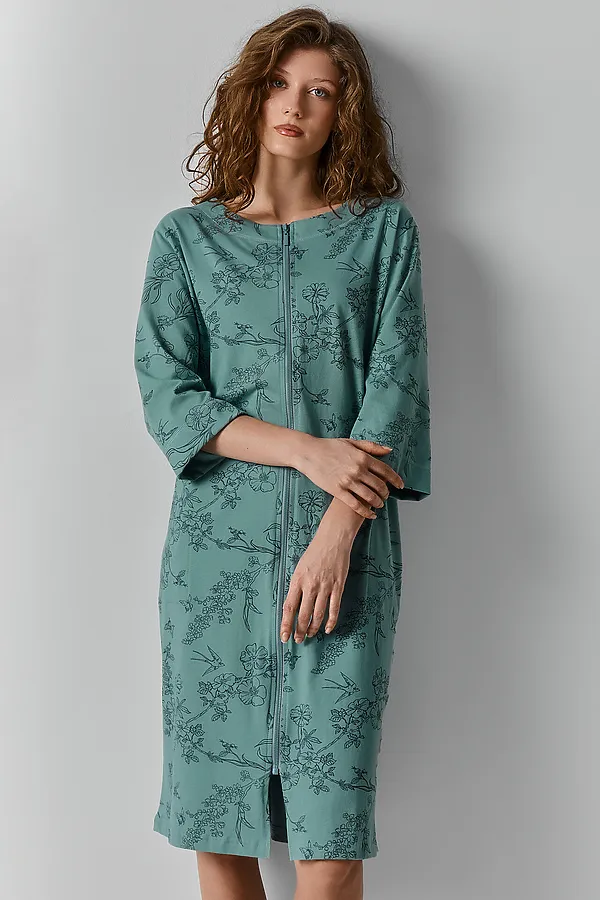 Халат женский MARK FORMELLE, ласточки в саду на шалфее - фото 2