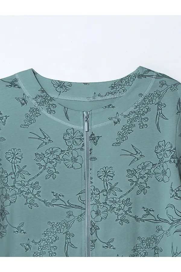 Халат женский MARK FORMELLE, ласточки в саду на шалфее - фото 2