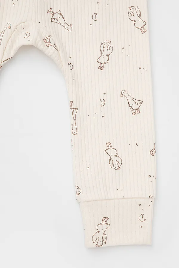 Брюки 2шт. CROCKID, молочный - фото 2