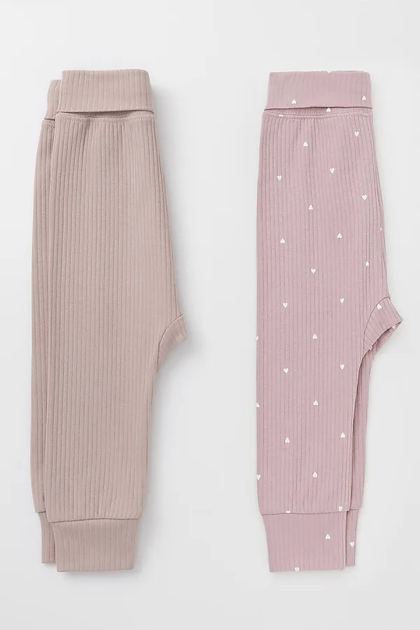 Брюки 2шт. CROCKID, розово-бежевый - фото 2