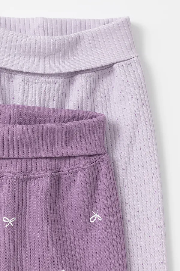 Брюки 2шт. CROCKID, фиолетовый - фото 2