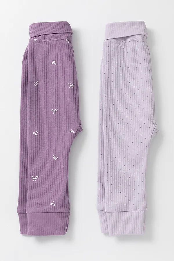 Брюки 2шт. CROCKID, фиолетовый - фото 2