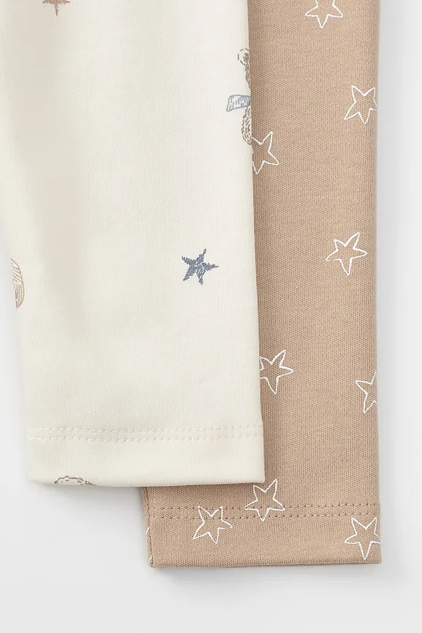 Брюки, 2 шт. CROCKID, кремовый - фото 2