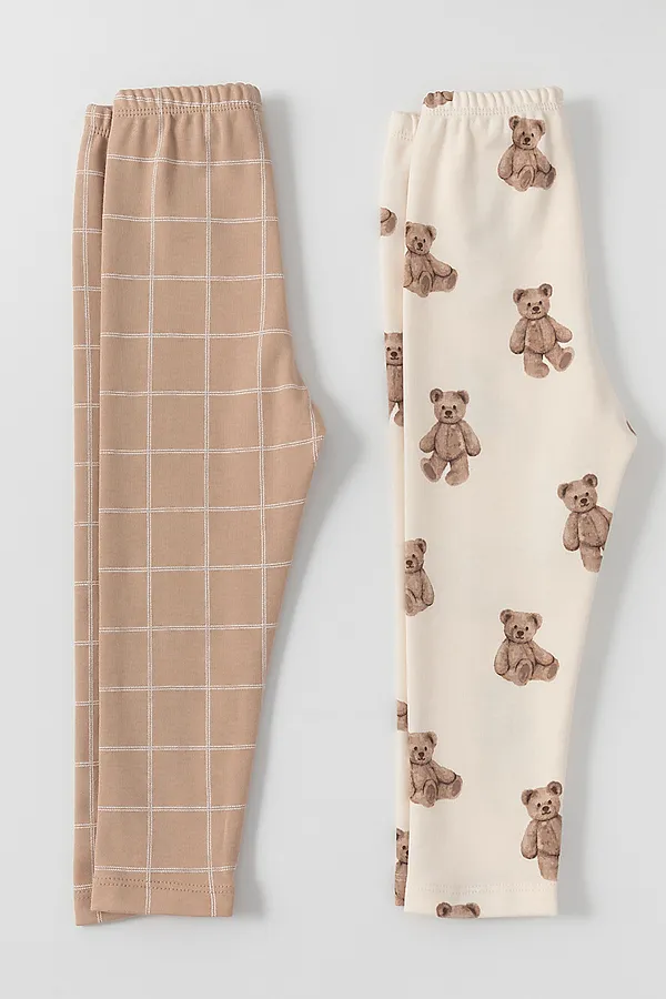 Брюки, 2 шт. CROCKID, молочный - фото 2