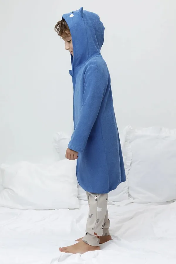 Халат CROCKID, синий - фото 2