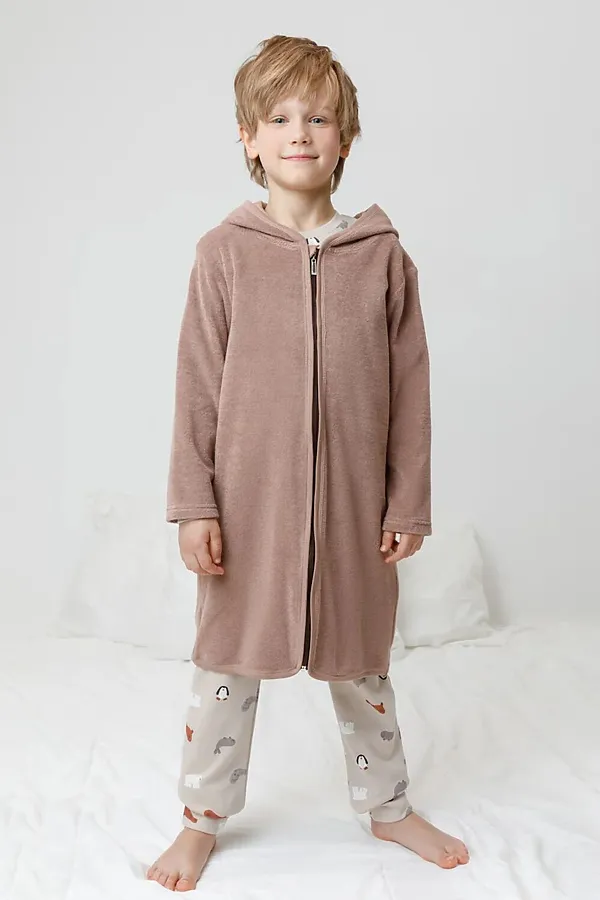 Халат CROCKID, какао - фото 2