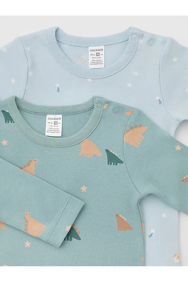 Боди  CROCKID, голубой - фото 2