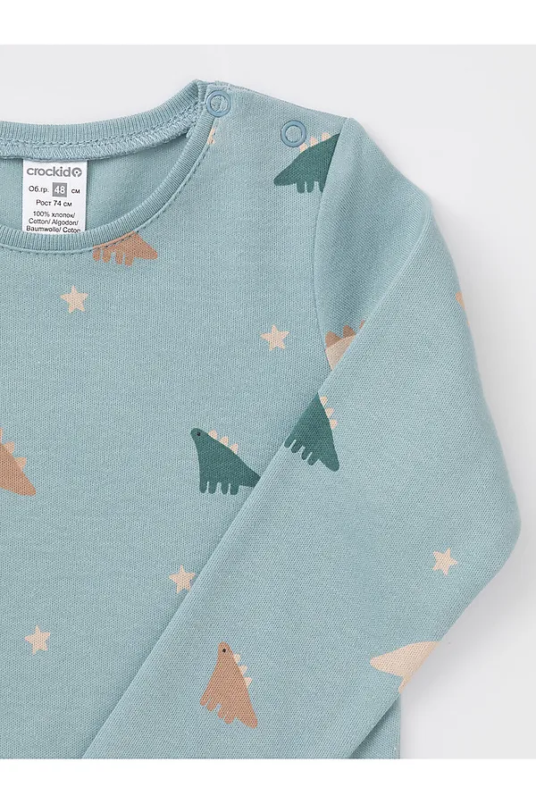 Боди  CROCKID, голубой - фото 2