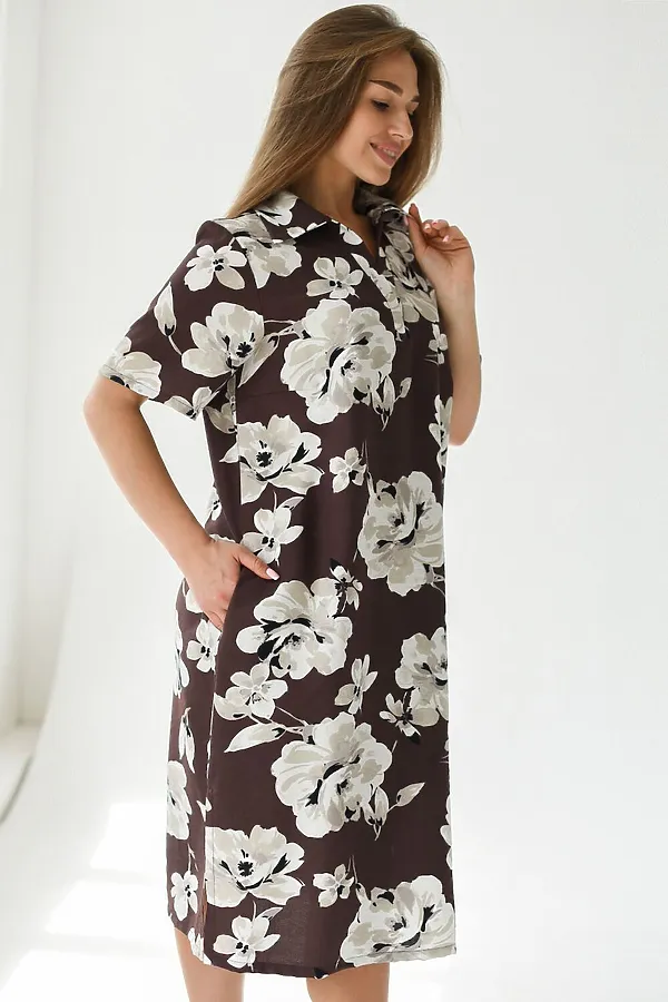 Платье Донна НАТАЛИ, коричневый - фото 2