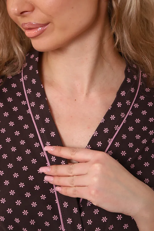 Халат 321 НАТАЛИ, коричневый - фото 2