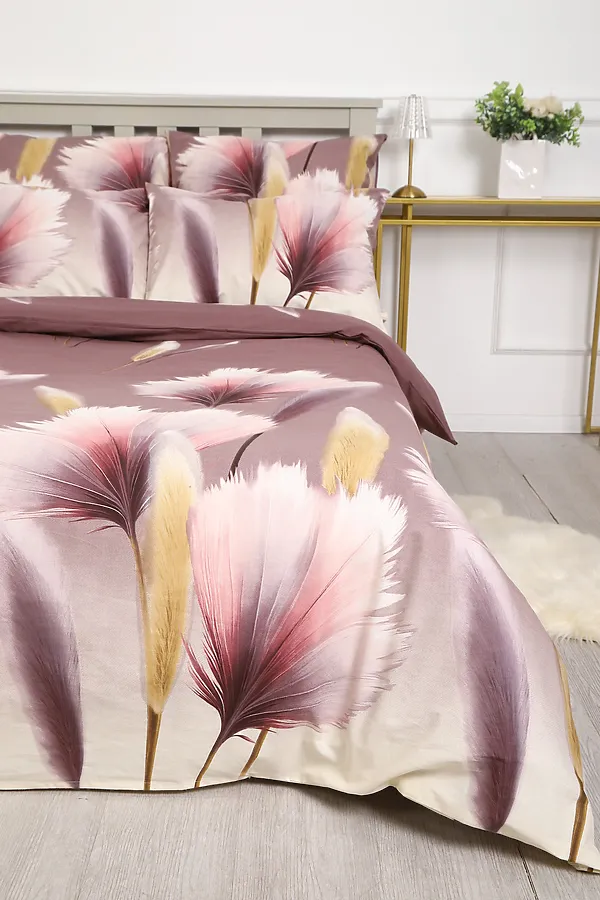 Пододеяльник бязь ГОСТ Вечерние грёзы НАТАЛИ, серо-фиолетовый - фото 2