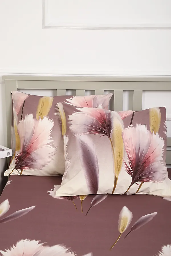 Наволочка бязь ГОСТ Вечерние грёзы НАТАЛИ, серо-фиолетовый - фото 2