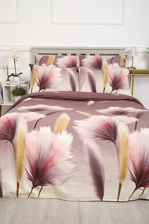 Наволочка бязь ГОСТ Вечерние грёзы НАТАЛИ, серо-фиолетовый - фото 2