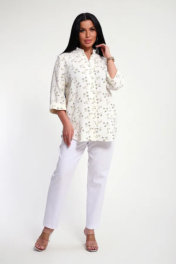 Рубашка 32745 НАТАЛИ, бежевый - фото 2