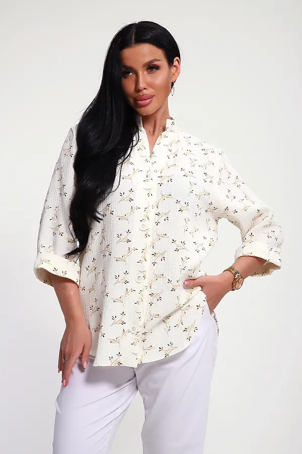 Рубашка 32745 НАТАЛИ, бежевый - фото 2