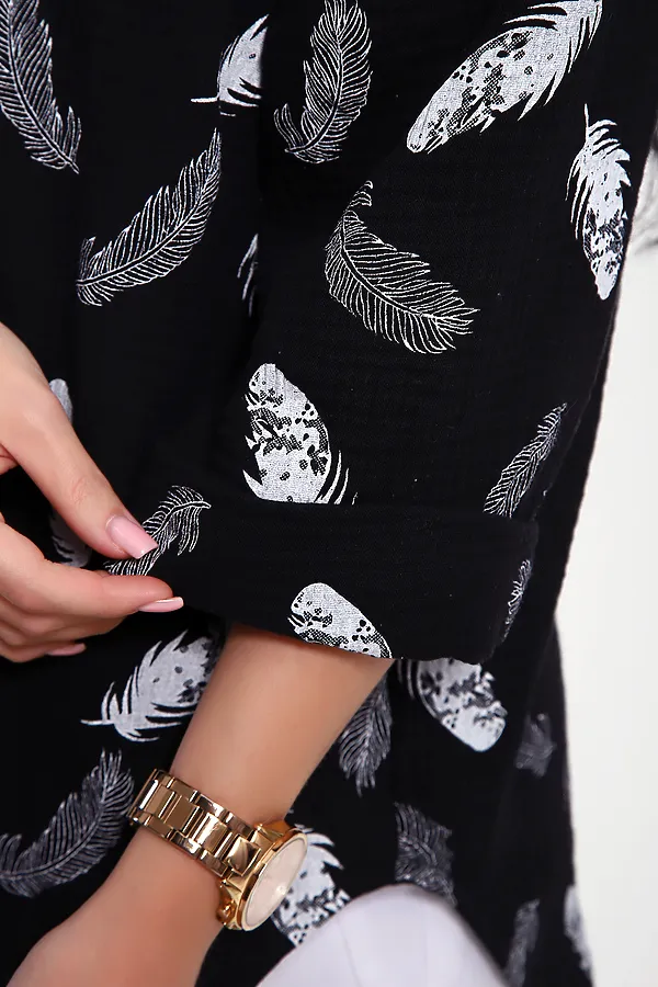 Рубашка 32745 НАТАЛИ, черный - фото 2