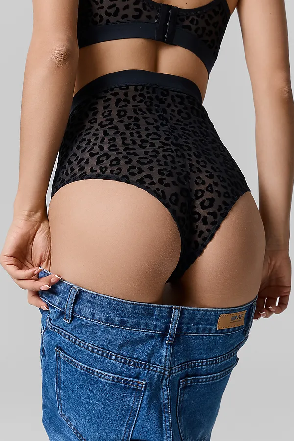 Трусы женские MARK FORMELLE, леопард на черном - фото 2
