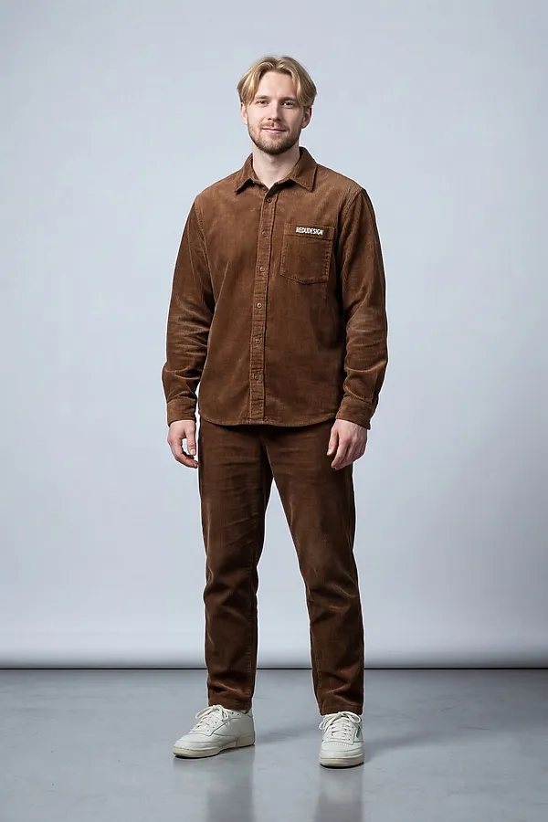 Спортивный костюм мужской весна-лето коричневого цвета MTFORCE, коричневый - фото 2