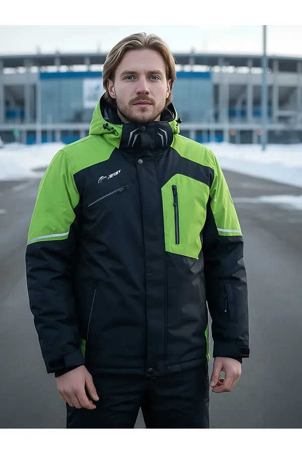 Горнолыжный костюм мужской зимний черного цвета MTFORCE, черный - фото 2