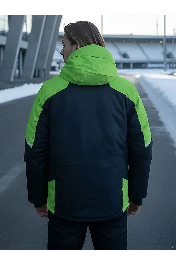 Горнолыжный костюм мужской зимний черного цвета MTFORCE, черный - фото 2