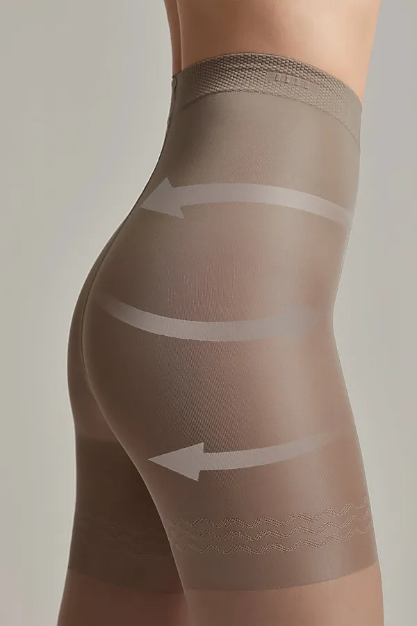 CONTE CONTROL 20 Колготки женские с утягивающими удлиненными шортиками CONTE ELEGANT, шаде - фото 2