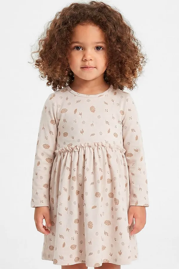 Платье интерлок YOULALA, бежевый - фото 2