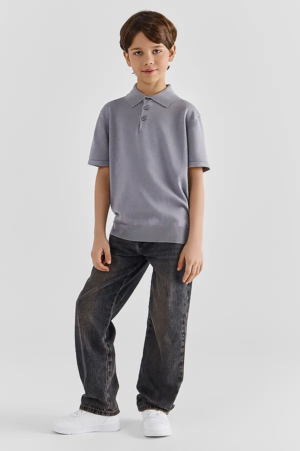 Поло для мальчиков MARK FORMELLE, серый - фото 2