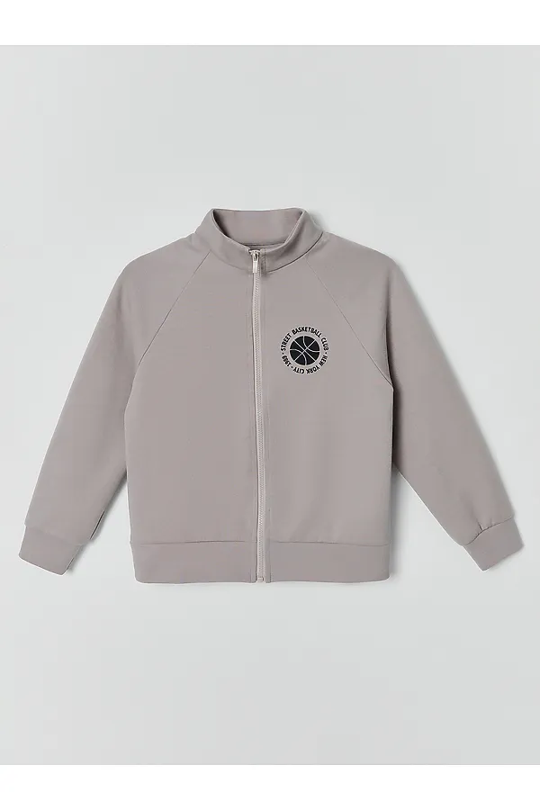 Толстовка для мальчиков MARK FORMELLE, серый пепел +печать - фото 2