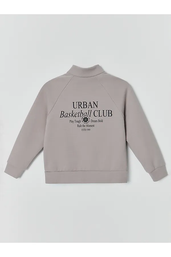 Толстовка для мальчиков MARK FORMELLE, серый пепел +печать - фото 2
