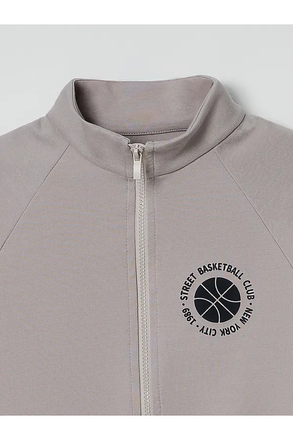 Толстовка для мальчиков MARK FORMELLE, серый пепел +печать - фото 2