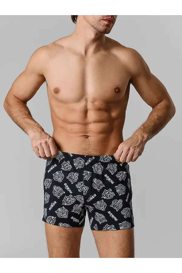 Трусы мужские MARK FORMELLE, тигры на черном - фото 2