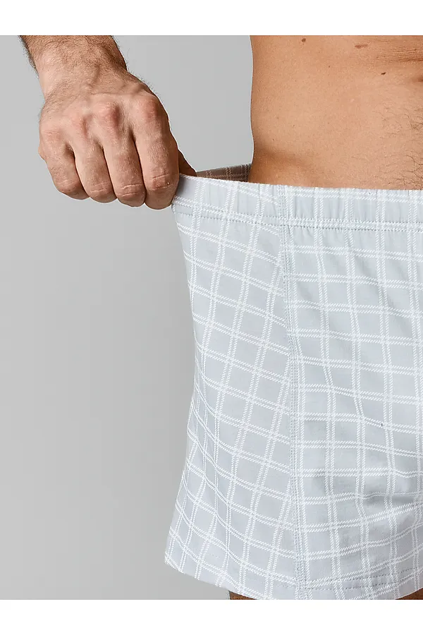 Трусы мужские MARK FORMELLE, белая клетка на лунный луч - фото 2