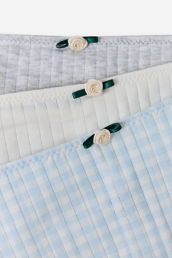 Трусы женские (3шт.) MARK FORMELLE, голубая клеточка - фото 2