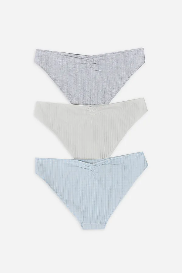 Трусы женские (3шт.) MARK FORMELLE, голубая клеточка - фото 2