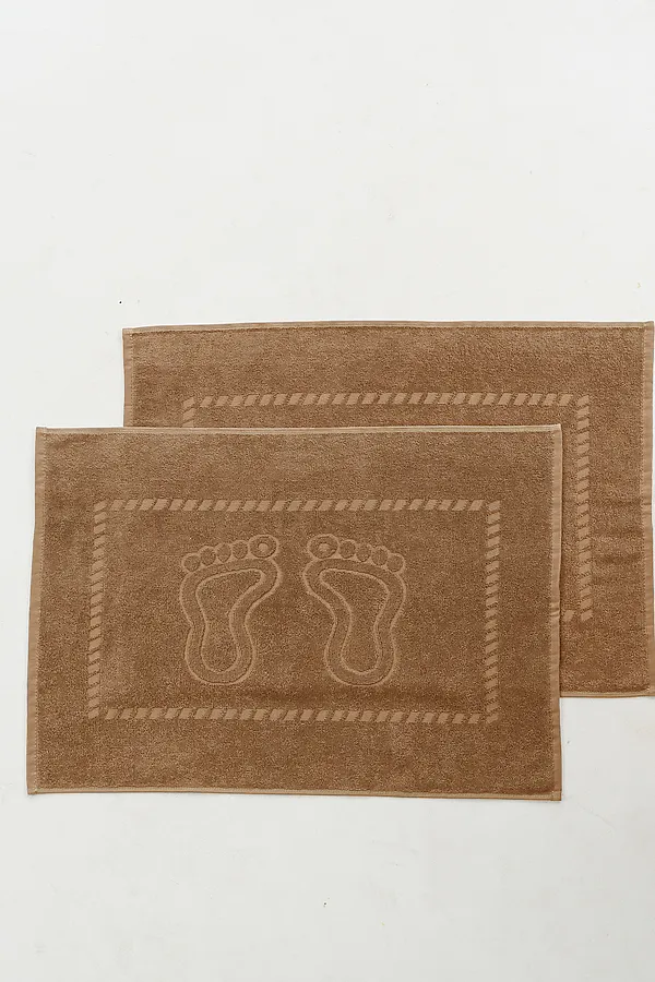 Полотенце Софатекс 50 * 70 коврик ножки 2шт НАТАЛИ, мокко - фото 2
