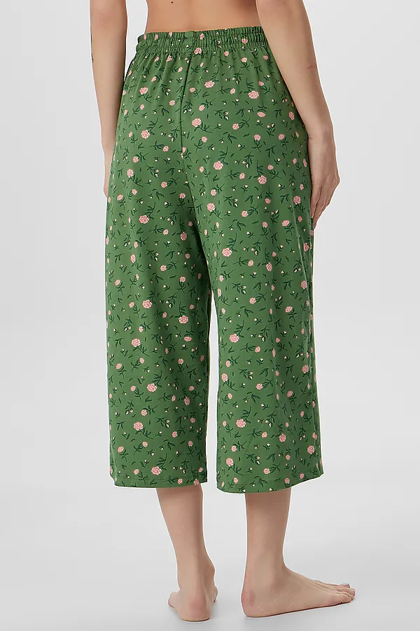 Бриджи женские MARK FORMELLE, розы на зеленом - фото 2