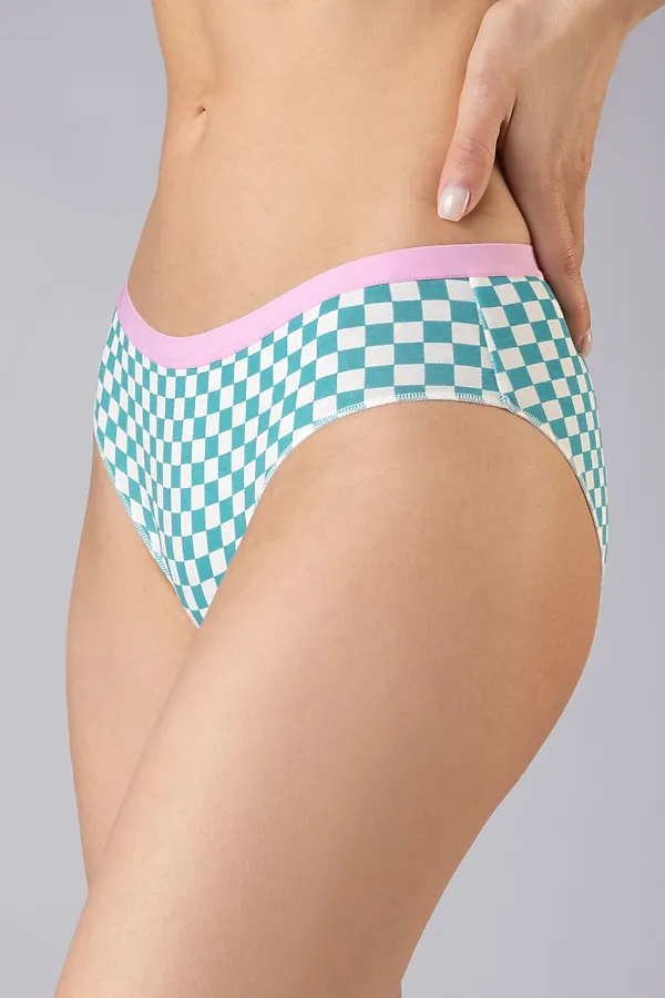 Трусы INDEFINI, бирюзовый - фото 2