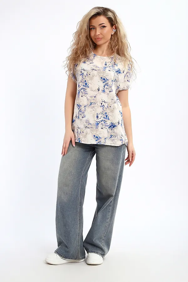 Блузка 069 НАТАЛИ, бежевый - фото 2