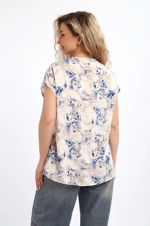 Блузка 069 НАТАЛИ, бежевый - фото 2