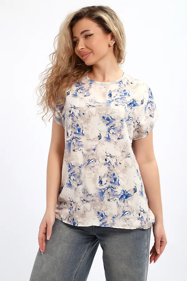 Блузка 069 НАТАЛИ, бежевый - фото 2