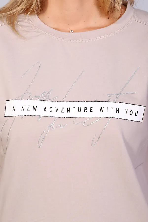 Костюм с брюками ТК-359с НАТАЛИ, светло-бежевый - фото 2