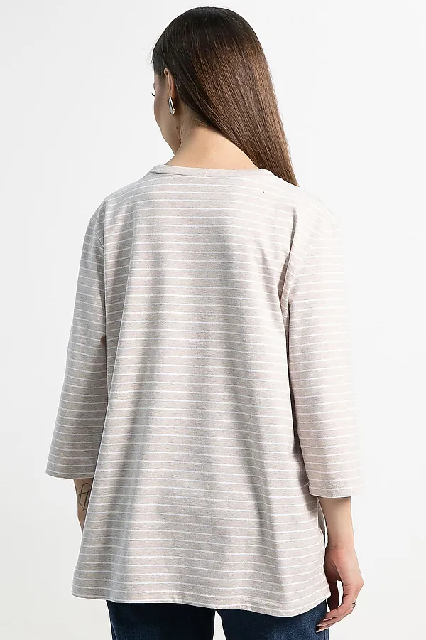 Блуза Сияющий набросок LADY TAIGA, бежевая - фото 2