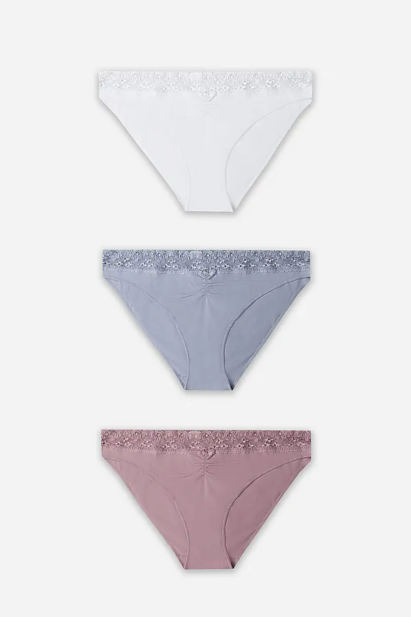 Трусы женские (3шт.) MARK FORMELLE, кофейная роза1 - фото 2