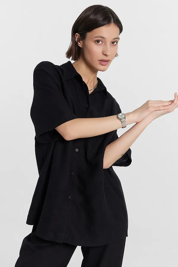 Рубашка женская MARK FORMELLE, черный - фото 2