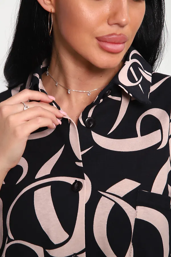 Туника 29026 НАТАЛИ, черный - фото 2