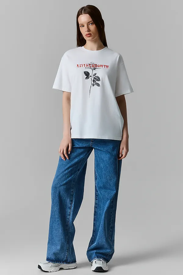 Футболка женская MARK FORMELLE, белый +печать27 - фото 2