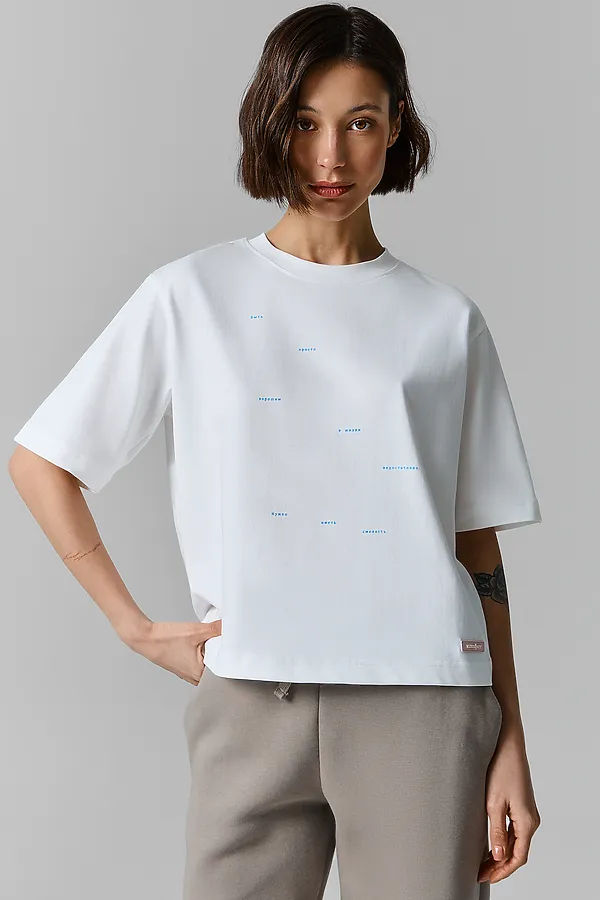 Футболка женская MARK FORMELLE, белый +печать27 - фото 2