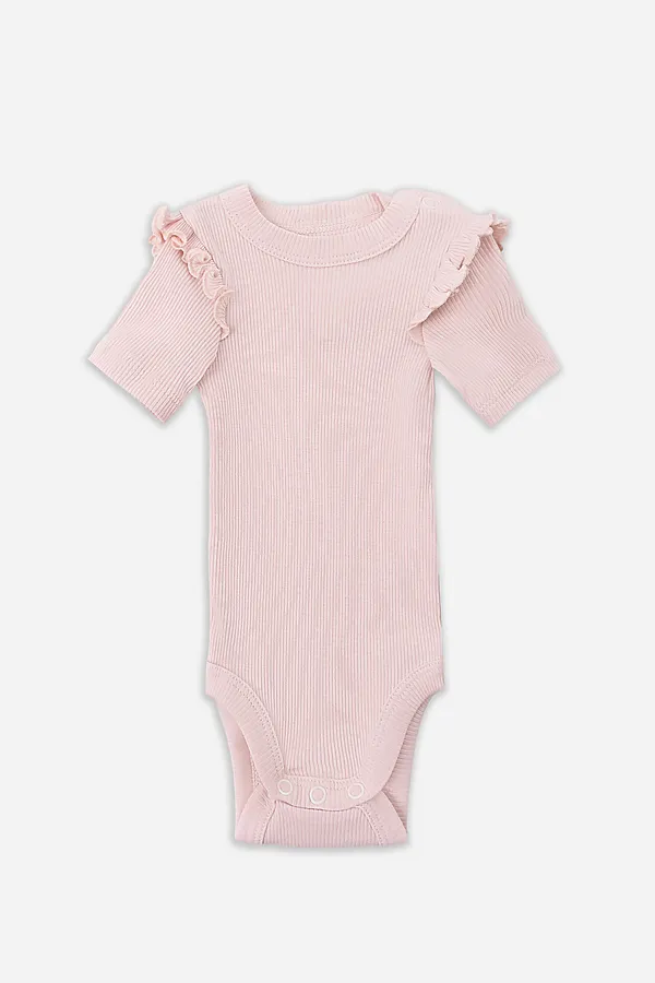 Боди детское (2шт.) MARK FORMELLE, молочный +розовый +печать - фото 2